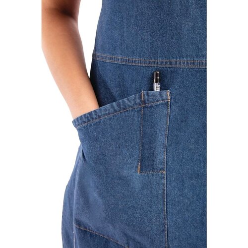 Chef Works Urban Tablier Bavette Denim | Berkeley Chef Works Urban | Bleu | 100% Coton Denim