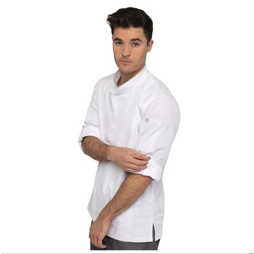 Chef Works Urban Veste Chef Légère | Hartford Chef Works Urban | Unisexe | à Fermeture | Manches Longues | Blanc | Disponible en 5 Tailles