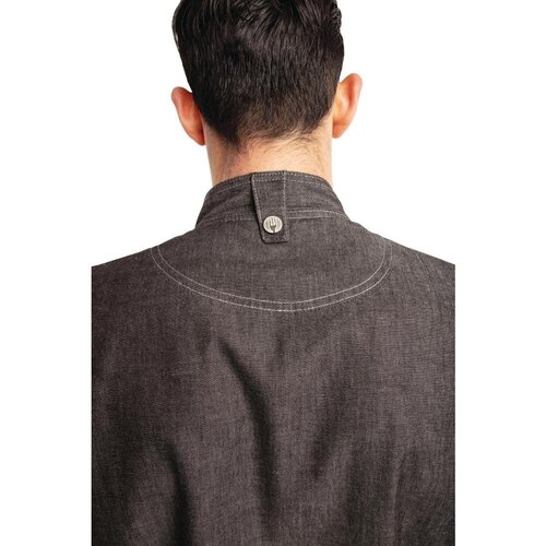 Chef Works Urban Veste Chef Denim | Chef Works Urban Delancey | Unisexe | à Fermeture | Manches Courtes | Gris | Disponible en 4 Tailles