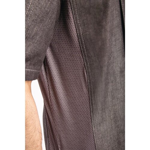 Chef Works Urban Veste Chef Denim | Chef Works Urban Delancey | Unisexe | à Fermeture | Manches Courtes | Gris | Disponible en 4 Tailles