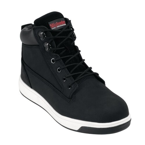 Slipbuster Footwear Chaussures de Sécurité | Montantes | Slipbuster | Noir | Cuir | Disponible en 10 Tailles
