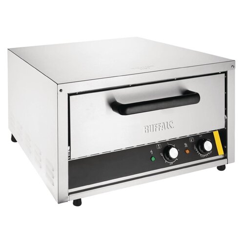Buffalo Four à Pizza avec Pierre | Inox | Convient pour Pizza Maximum 450mm | 2kW | 585x700x(H)365mm Buffalo Four à Pizza avec Pierre | Inox | Convient pour Pizza Maximum 450mm | 2kW | 585x700x(H)365mm