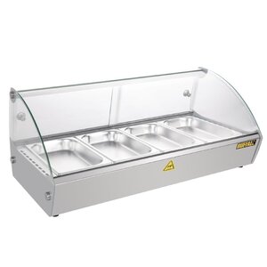 Buffalo Vitrine Chauffante | à Poser | 500W | Convient pour 4x GN 1/3 | 773x420x(H)336mm Buffalo Vitrine Chauffante | à Poser | 500W | Convient pour 4x GN 1/3 | 773x420x(H)336mm