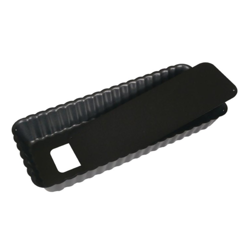 De Buyer Moule à Tarte | Antiadhésif | Rectangulaire | Fond Amovible | Disponible en 2 Tailles