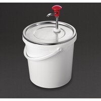 Distributeur de Sauce | à Levier | 10 Litres | Pompe Réglable | Ø275x(H)400mm