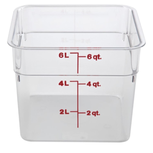 Cambro Boîte à Ingrédients | Carré | Polycarbonate | Disponible en 3 Tailles