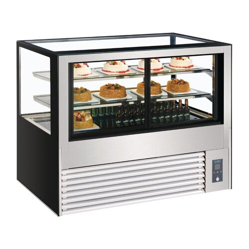 Polar Vitrine Réfrigérée | Service Arrière | 485 Litres | 1,17kW | 1500x680x(H)1200mm