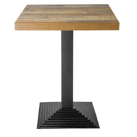 Plateau de Table Carré | Effet Bois Vieilli | Disponible en 60 & 70cm