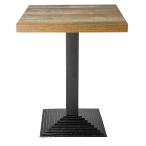 Bolero Plateau de Table Carré | Effet Bois Vieilli | Disponible en 60 & 70cm