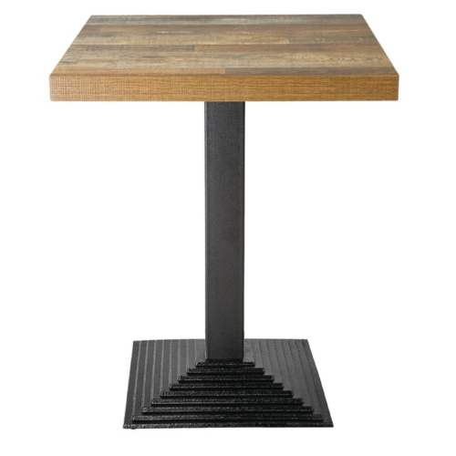 Bolero Plateau de Table Carré | Effet Bois Vieilli | Disponible en 60 & 70cm