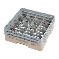Casier de Lavage | Verres | 16 Compartiments | Hauteur Maximale 133mm