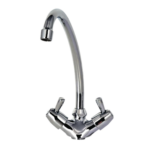 XXLselect Robinet Mélangeur | Monotrou | 2 Robinets | Disponible en 2 Longueurs