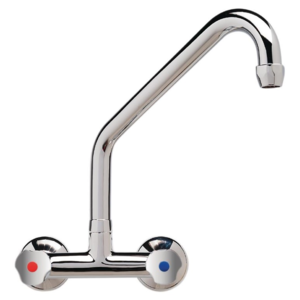 XXLselect Robinet Mélangeur | Bi-Trou | Mural | Col Haut | Disponible en 3 Tailles XXLselect Robinet Mélangeur | Bi-Trou | Mural | Col Haut | Disponible en 3 Tailles