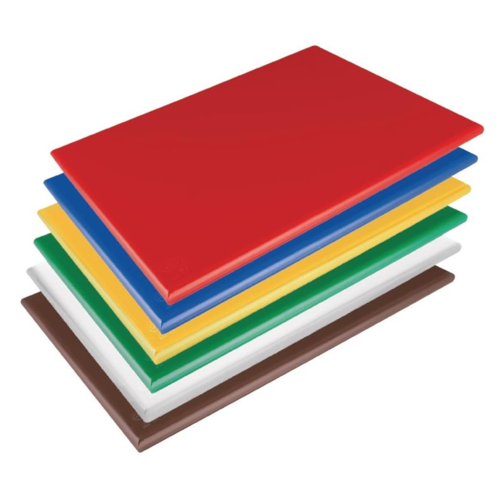 Hygiplas Lot de 6 Planches à Découper | Antibactérien | 450x300x10mm | Disponible en 6 Couleurs