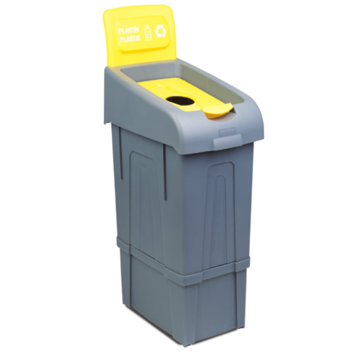 Combisteel Poubelle de Tri Plastique | 80L | 340x550x(h)1050mm