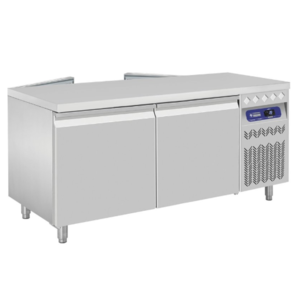 Diamond Table Frigorifique | Double Ouverture | Ventilée | 2x 2 Portes | GN 2/1 | 365L