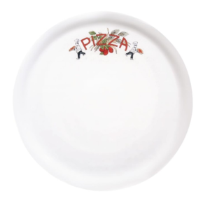 Saturnia Assiettes à Pizza | en Porcelaine |310(Ø)mm|  Saturnia décor PIZZA