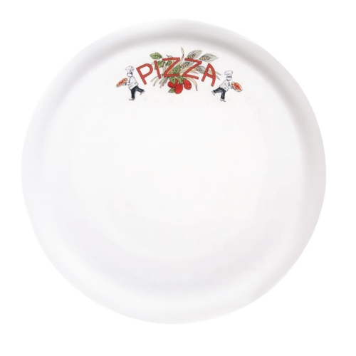 Saturnia Assiettes à Pizza | en Porcelaine |310(Ø)mm|  Saturnia décor PIZZA