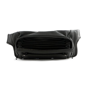 Pavelinni Sac/Portefeuille pour Restauration | Cuir | 6 Compartiments don’t 1 Extérieur + Porte-Monnaie | avec Ceinture en Nylon | 230x120x30mm