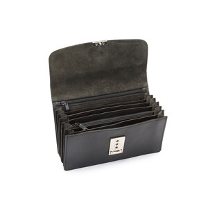 Pavelinni Portefeuille pour Restauration | Cuir | 6 Compartiments | 180x30x100mm