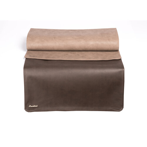 Pavelinni Chemin de Table Vintage | Cuir | Double Face | 450x1200mm | Disponible en 7 Couleurs