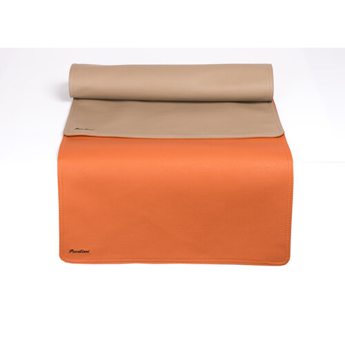 Pavelinni Chemin de Table Classique | Cuir | Double Face | 450x1200mm | Disponible en 8 Couleurs