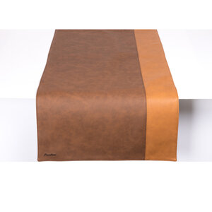 Pavelinni Chemin de Table Stripe | Cuir | Double Face | 450x1200mm | Disponible en 10 Couleurs