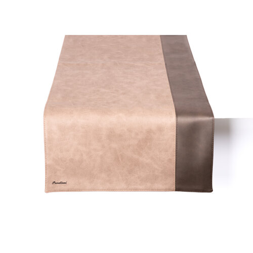 Pavelinni Chemin de Table Stripe | Cuir | Double Face | 450x1200mm | Disponible en 10 Couleurs
