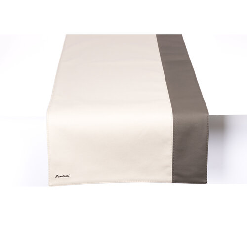 Pavelinni Chemin de Table Stripe | Cuir | Double Face | 450x1200mm | Disponible en 10 Couleurs