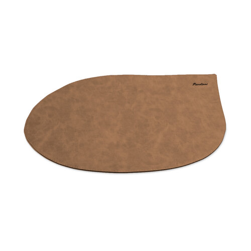 Pavelinni Set de Table Drop Vintage | Cuir | Rond | 300x450mm | Disponible en 8 Couleurs