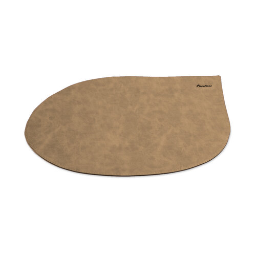 Pavelinni Set de Table Drop Vintage | Cuir | Rond | 300x450mm | Disponible en 9 Couleurs