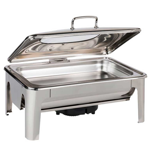 APS Chafing Dish Inox | | GN 1/1| Neutre ou Électrique | 420x600x300mm | Possibilité d'Ajout de Plaque à Induction