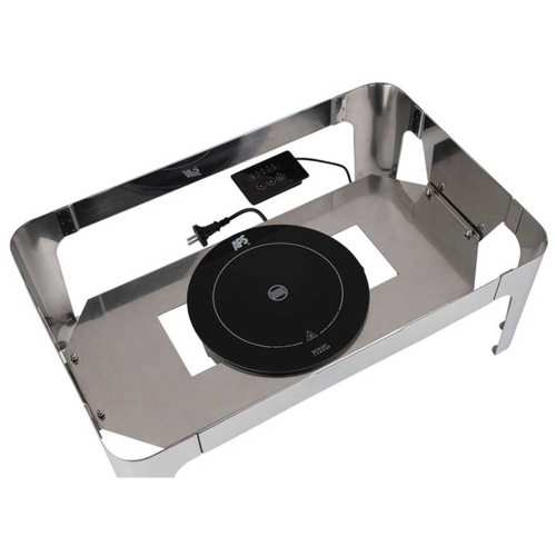 APS Chafing Dish Inox | | GN 1/1| Neutre ou Électrique | 420x600x300mm | Possibilité d'Ajout de Plaque à Induction