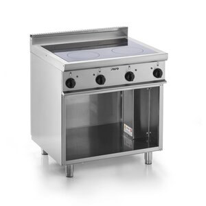 Saro Cuisinière à Induction avec base | 4 zones de cuisson (3,5 kW) 800x700x (H) 850mm