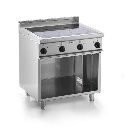 Saro Cuisinière à Induction avec base | 4 zones de cuisson (3,5 kW) 800x700x (H) 850mm