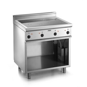 Saro Plaque de Cuisson en céramique | avec Meuble | 4 zones de cuisson (2,5 kW) 800x700x (H) 850mm