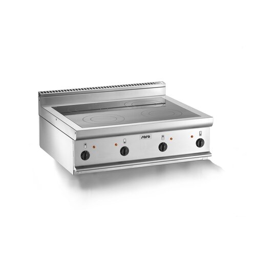 Saro Plaque Vitrocéramique | 4 zones de cuisson (2,5 kW) 800x700x (H) 270mm