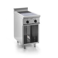 Plaque de Cuisson en céramique | avec Meuble | 2 zones de cuisson (2,5 kW) | 400x700x (H) 850mm