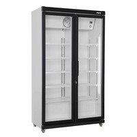 Réfrigérateur à Double porte en verre | 10 étagères ajustables Éclairage LED | 850 litres | 1120x595x (H) 1973mm