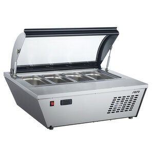 Saro Vitrine de Table | Pour crème glacée | Convient pour 8x 1 / 6GN | 805x666x (H) 356mm