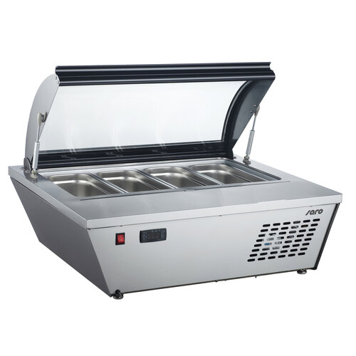 Saro Vitrine de Table | Pour crème glacée | Convient pour 8x 1 / 6GN | 805x666x (H) 356mm