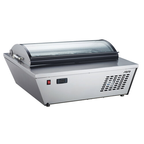 Saro Vitrine de Table | Pour crème glacée | Convient pour 8x 1 / 6GN | 805x666x (H) 356mm