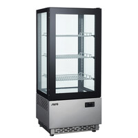 Vitrine Réfrigérée | 3 Grilles réglables chromées | 78 Litres | 430x390x(H)896mm