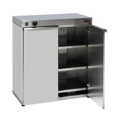 Saro Chauffe-Assiette | Capacité pour 120 assiettes | 1,5 kW | 800x460x (H) 870 mm