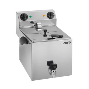 Saro Friteuse électrique 10 litres | avec robinet de vidange | 6 kW | 280x510x (H) 365mm Saro Friteuse électrique 10 litres | avec robinet de vidange | 6 kW | 280x510x (H) 365mm