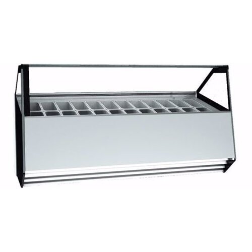 La Squadra Vitrine à Crème Glacée | Noir | 2205x1150x(H)1285mm