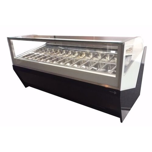 La Squadra Présentoir à Glace | Scoop La Squadra Selecta 12 Gelato | 1175x1150x(H)1155mm | Disponible en 3 couleurs