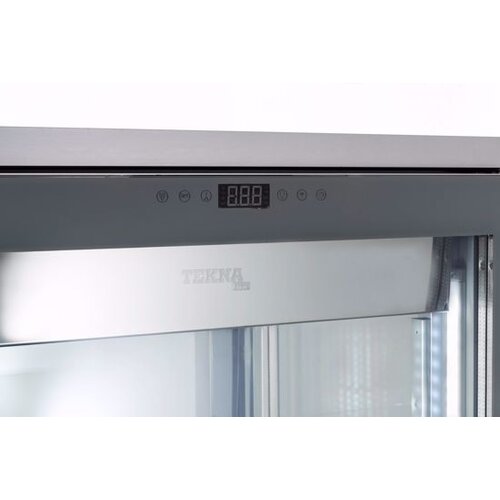 Tekna Congélateur Avec Porte en Verre | Noir | Avec 3 cotés vitrés| 670x640x(H)1500mm