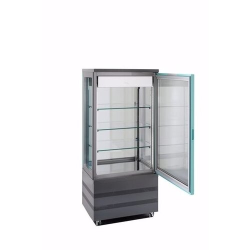 Tekna Congélateur avec Porte En Verre | Noir | Avec 3 cotés vitrés | 670x640x(H)1500mm Tekna Congélateur avec Porte En Verre | Noir | Avec 3 cotés vitrés | 670x640x(H)1500mm