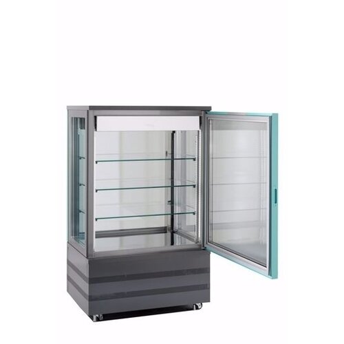 Tekna Congélateur Avec Porte en Verre |Noir | Avec 3 cotés vitrés | 900x640x(H)1500mm